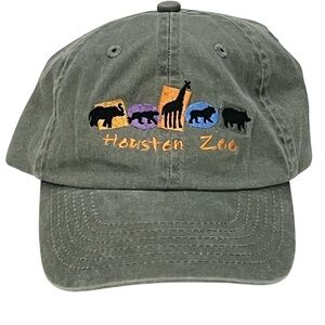 Royal Headwear for Houston Zoo's Adjustable Grey Cotton Ball Cap